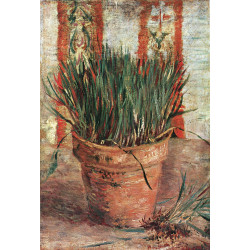 Flowerpot with chives 1887 Flowerpot with chives 1887