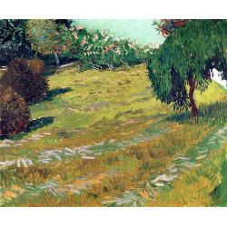 Garden with weeping willow 1888