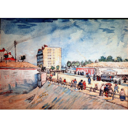 Gate in the paris ramparts 1887