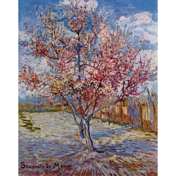 Peach tree in bloom in memory of mauve 1888