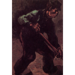 Peasant digging 1885