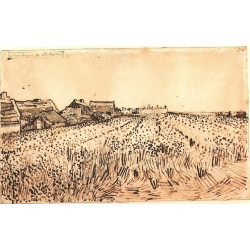 View of saintes maries with cemetery 1888 View of saintes maries with cemetery 1888