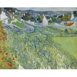 Vineyards with a view of auvers 1890