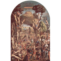 The crucifixion and the glorification the ten thousand martyrs on mount ararat 1515...