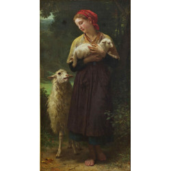 L agneau nouveau ne the shepherdess