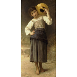 Young girl going to the spring 1885