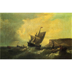Fishermen in an approaching storm 1863