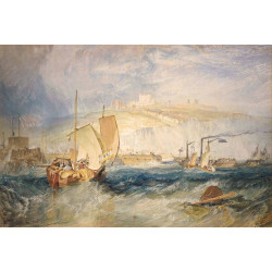 Dover castle from the sea 1822