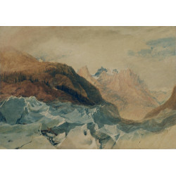 Mer de glace chamonix with blair s hut 1806 Mer de glace chamonix with blair s hut 1806